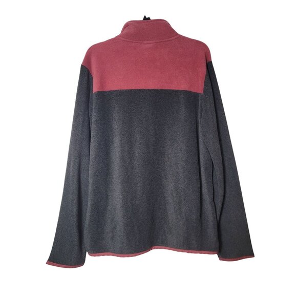 Simply Southern Womens Fleece Pullover Quarter-Zip Colorblock Pink & Gray Size M - Picture 7 of 13